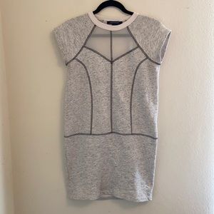 French Connection Grey Sweatshirt Dress